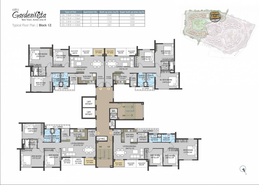  garden vista Cluster Plan