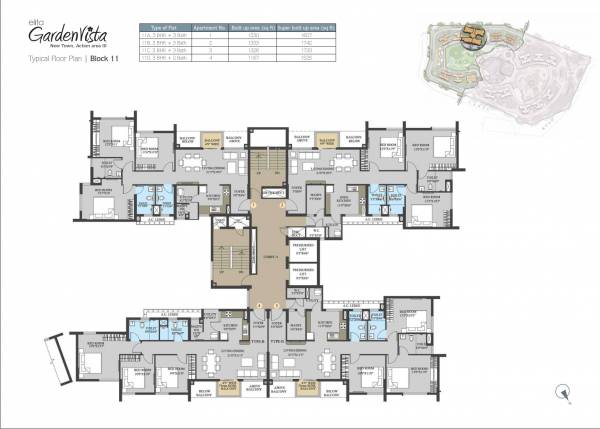  garden-vista Cluster Plan