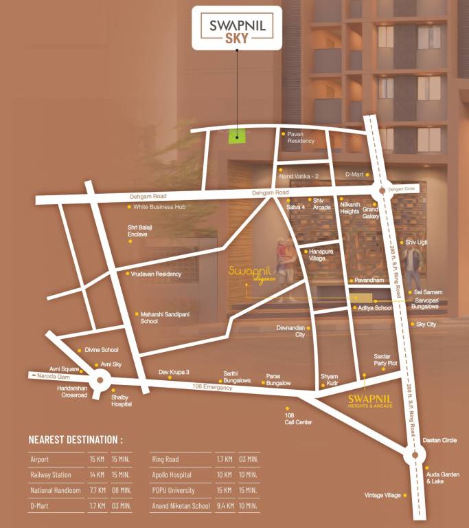  swapnil sky Location Plan