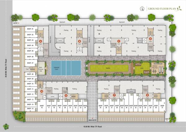  vraj-vatika Block A Cluster Plan