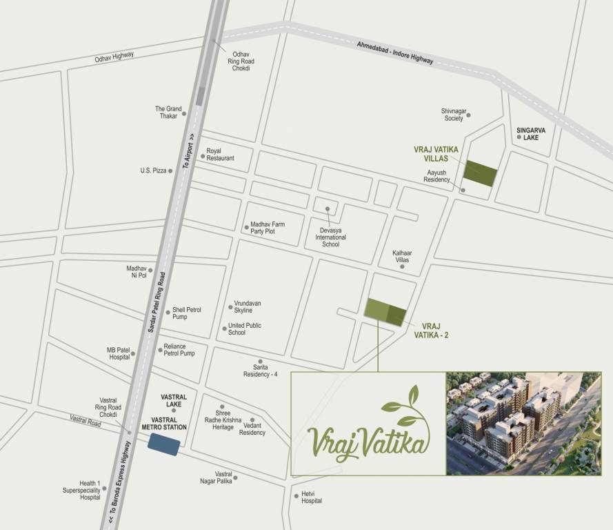  vraj vatika Location Plan
