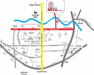  hexa-towers Location Plan