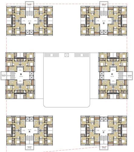 zainab-highland A, B, C, D, E, F Cluster Plan For 5th, 7th, 12th Floor With Refuge