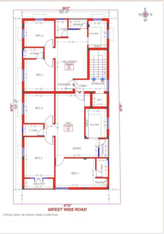 exclusive nanganallur Exclusive Nanganallur Cluster Plan from 1st to 3rd Floor