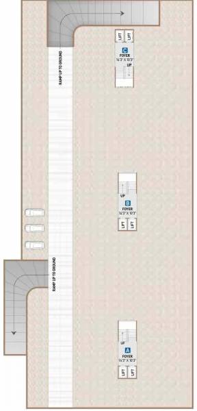  kadam-greens Block A+B+C Basement Cluster Plan