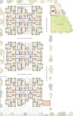  kadam-greens Block A+B+C Cluster Plan from 1st to 7th Floor