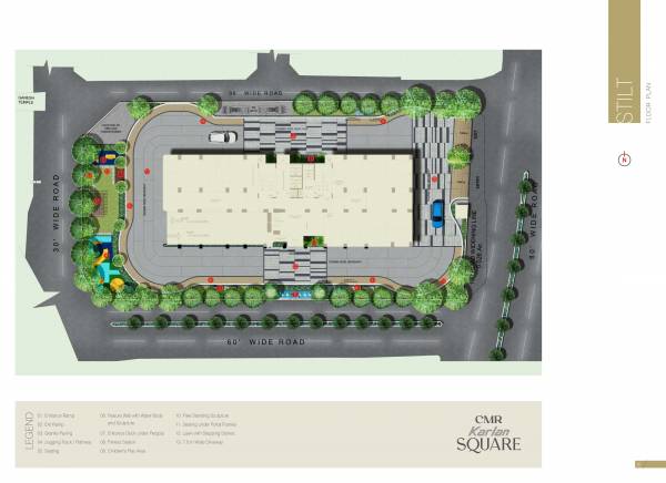 Karlan Square Cluster Plan for Stilt Floor square Karlan Square Cluster Plan for Stilt Floor