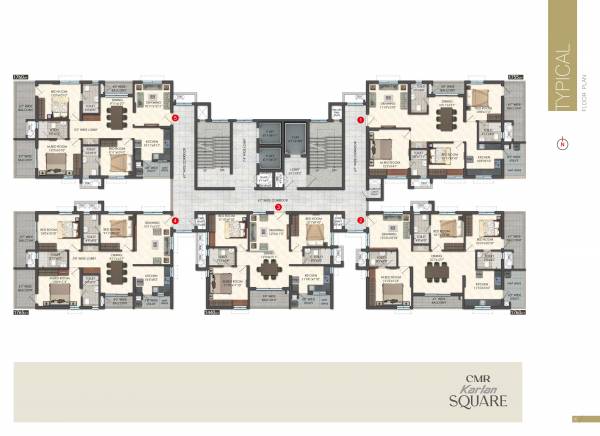 Karlan Square Cluster Plan for Typical Floor square Karlan Square Cluster Plan for Typical Floor