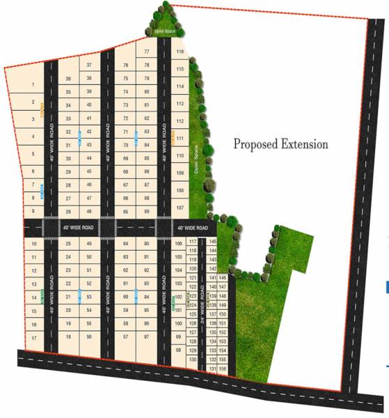  luckie-township-phase-iii Layout Plan