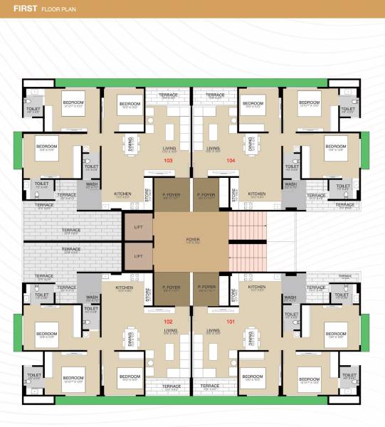  integrity Block A And Block B Cluster Plan for 1st Floor
