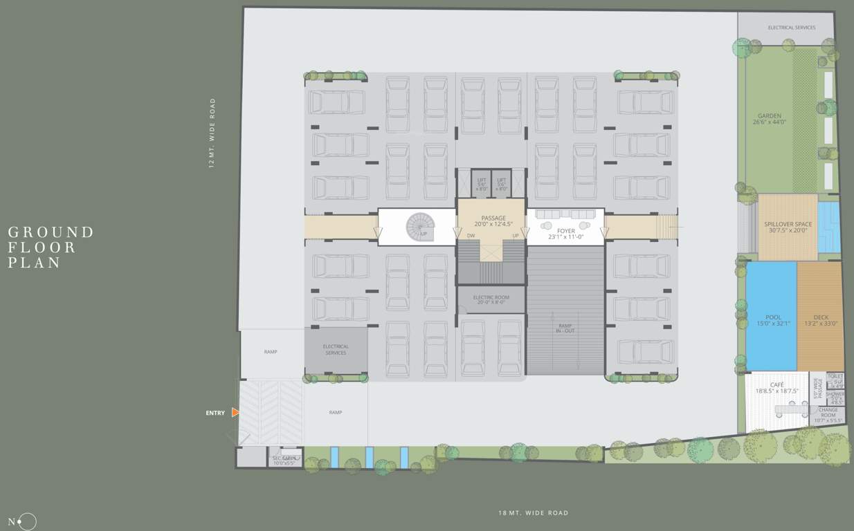 sherwoods amaltas Sherwoods Amaltas Cluster Plan for ground Floor