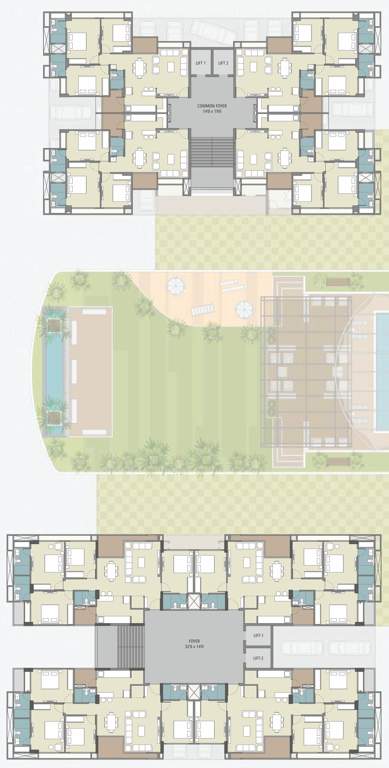  elinor Tower 1, 2 Cluster Plan From 2nd To 12th Floor