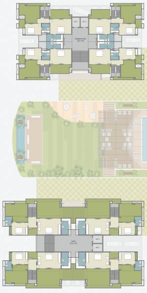  elinor Tower 1,2 Penthouse Upper Level Cluster Plan