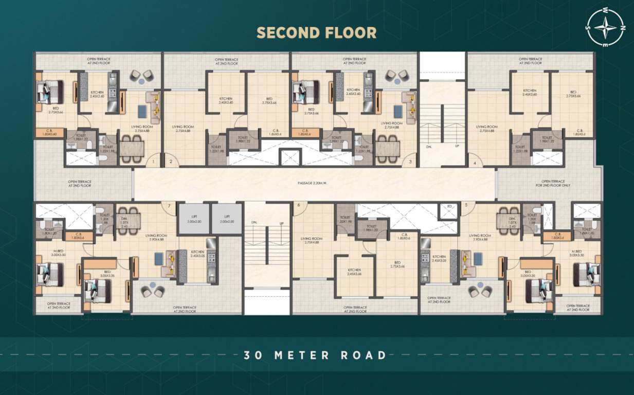  mangeshi era Mangeshi Era Cluster Plan for 2nd Floor