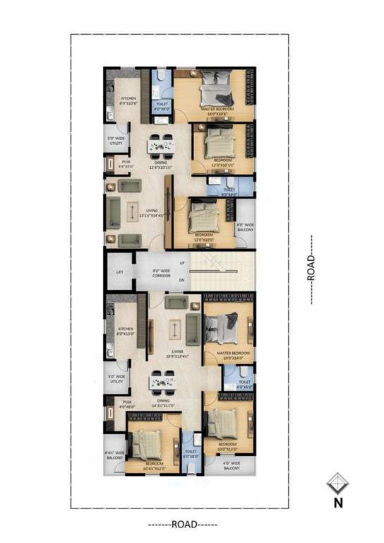 garden green apartment Garden Green Apartment Cluster Plan