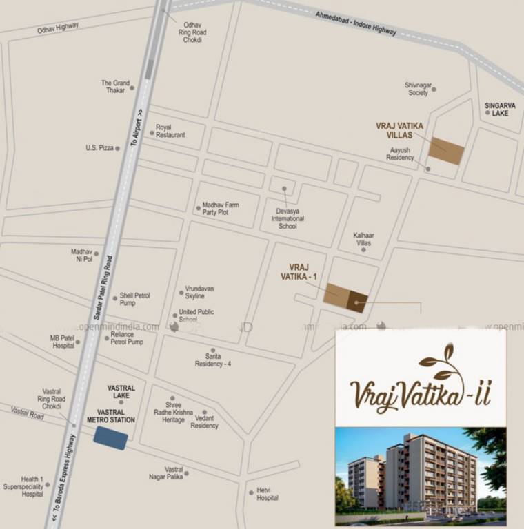  vraj vatika ii Location Plan