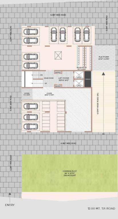  nandini heights Nandini Heights Ground Floor Cluster Plan