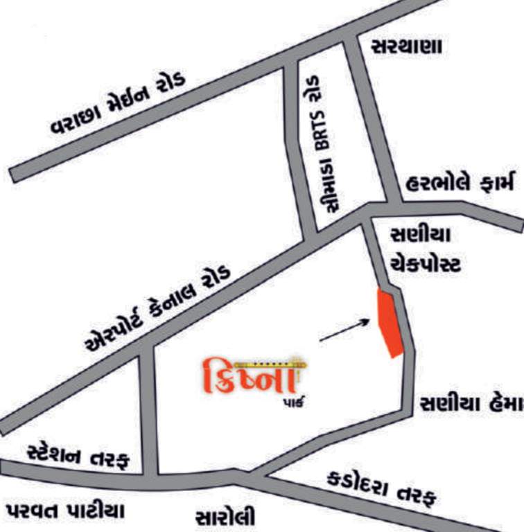 krishna park Location Plan