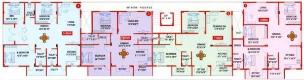 Images for Cluster Plan of NBR Nikhil Opel Apartments
