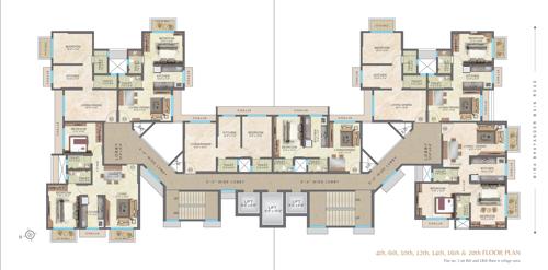  vivanta-marvel Vivanta Marvel Cluster Plan from 5th, 7th, 9th, 11th, 15th, 17th, 19th And  21th Floor