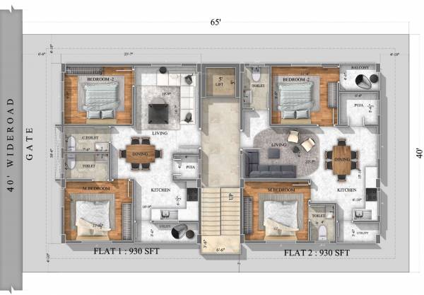  v-31 V 31 Cluster Plan from 1st to 5th Floor
