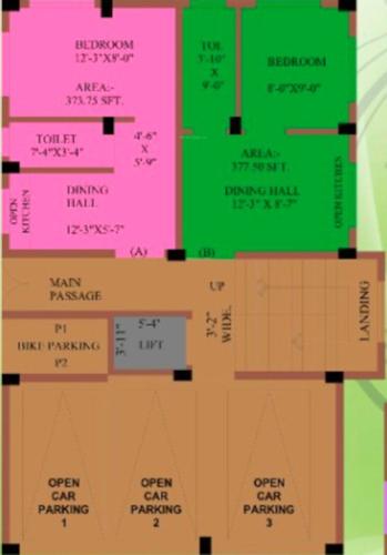  z-n-g-residency Z N G Residency Cluster Plan For Ground Floor