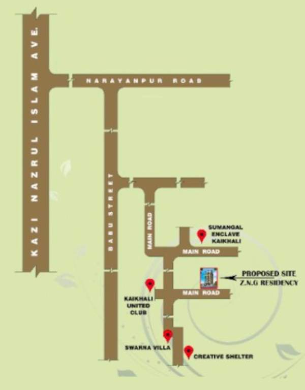  z n g residency Location Plan