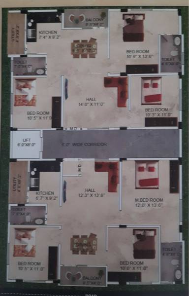  sai-moksha Sai Moksha Cluster Plan For Typical Floor