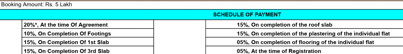 silicon-shine Construction Linked Payment (CLP) Payment Plan