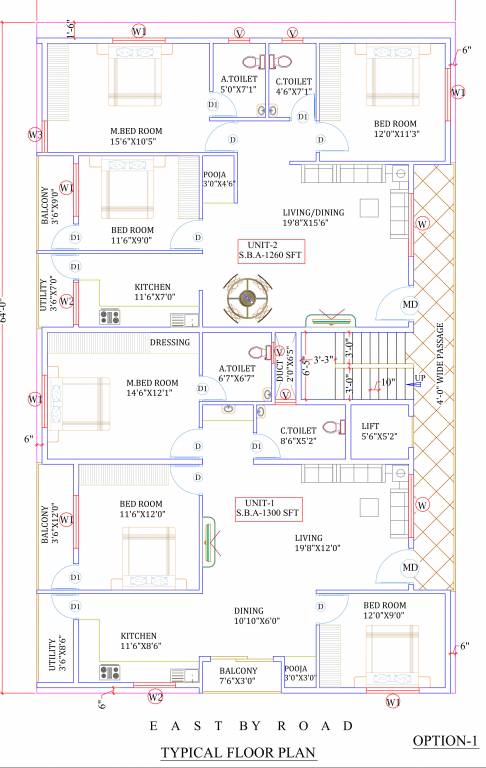  fortune Fortune Cluster Plan For Typical Floor