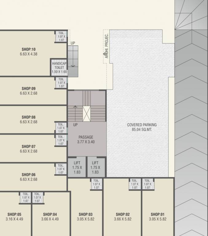  sky avenue Sky Avenue Cluster Plan for ground Floor