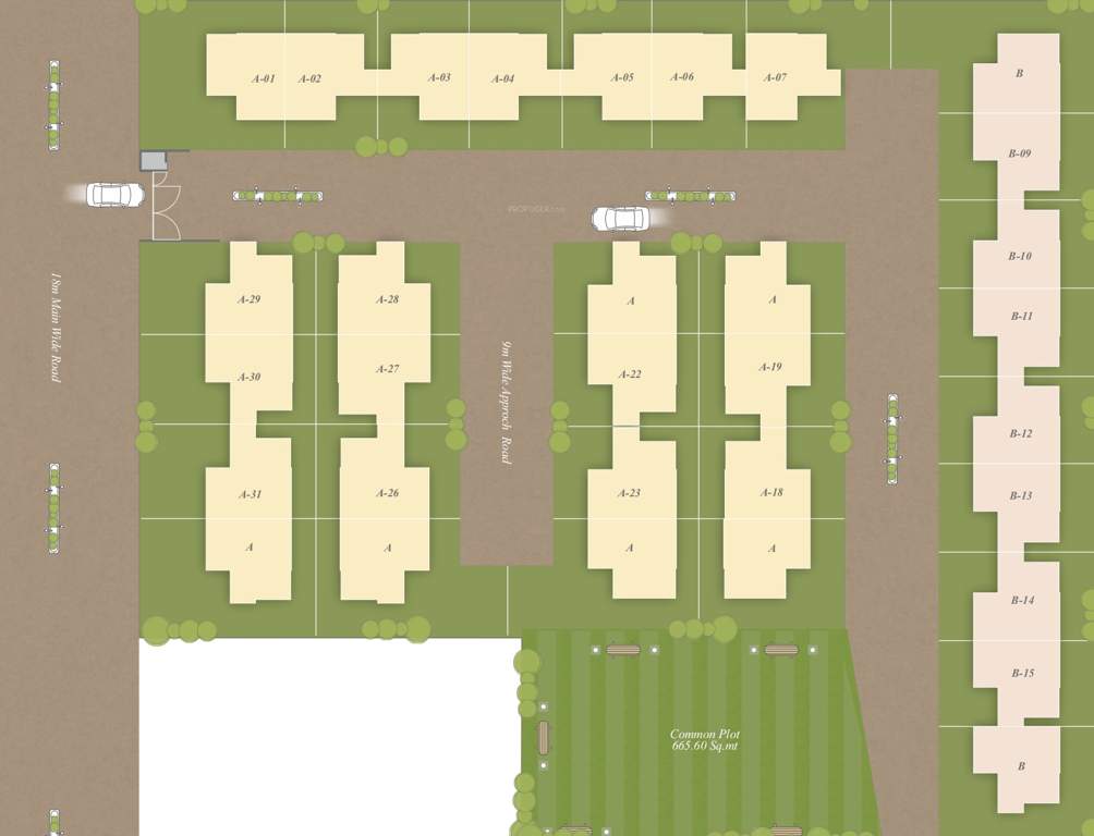  villas Layout Plan