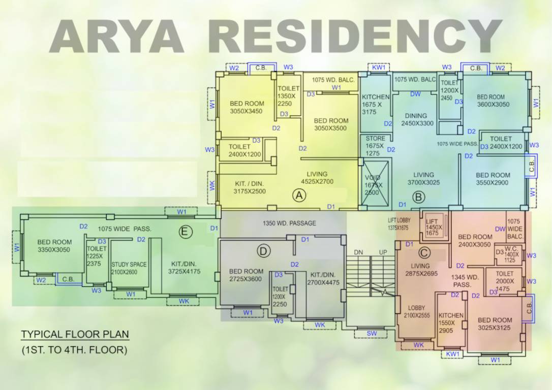  arya residency Cluster Plan