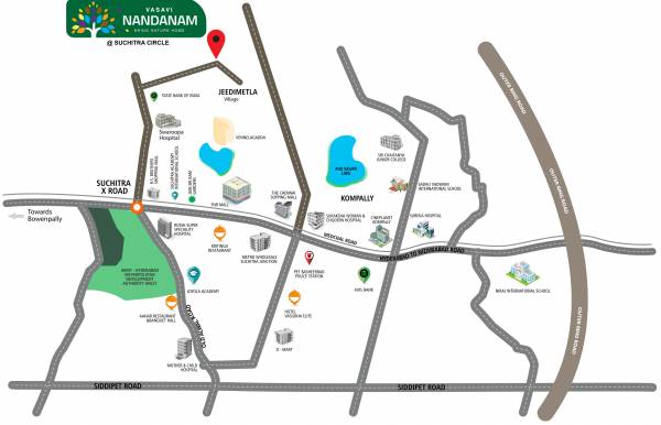  nandanam Location Plan