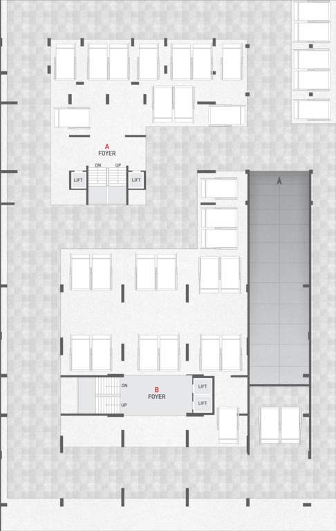  shivansh glorious Block A and Block B Cluster Plan for Basement Floor