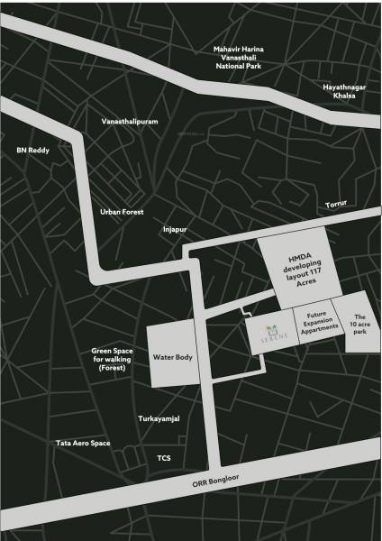  serene-villas Location Plan