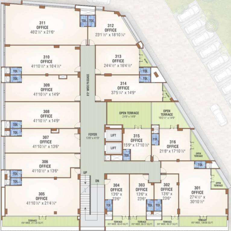  icon Cluster Plan For 3rd Floor