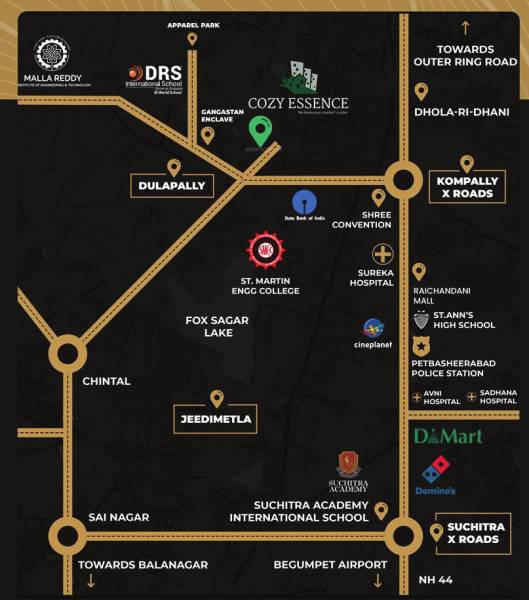  cozy-essence-elite Location Plan