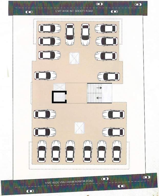  shree vrajdham residency A Cluster Plan For Ground Floor
