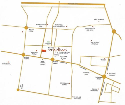  shree-vrajdham-residency Location Plan