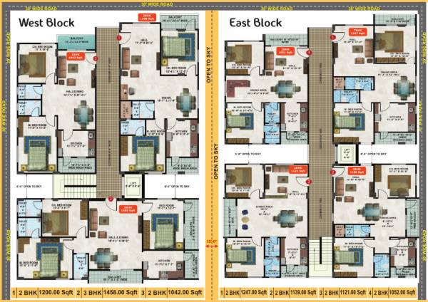  twin-towers West Towers Cluster Plan