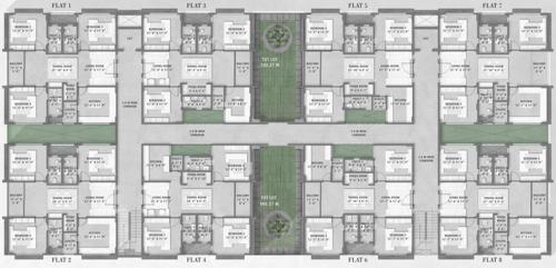  hill-top Ayati Hill Top Cluster Plan from 1st to 6th Floor