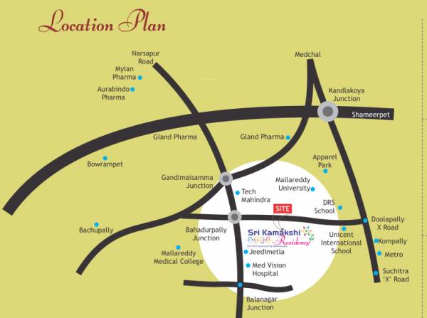  kamakshi-residency Location Plan