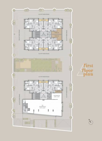  aarambh Block A & Block B Cluster Plan for 1st Floor