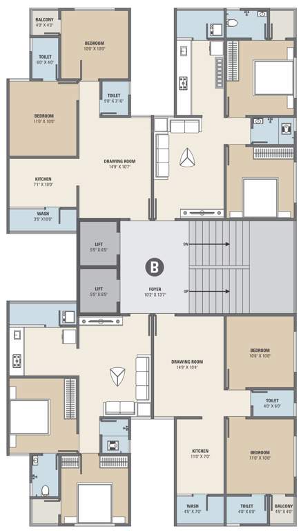  shivanta sky B Cluster Plan