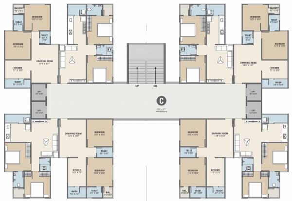  shivanta-sky C Cluster Plan