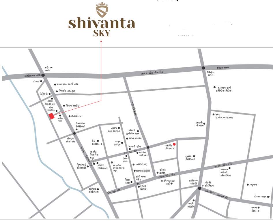  shivanta sky Location Plan