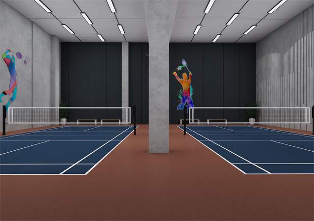  the nirvana Badminton Court