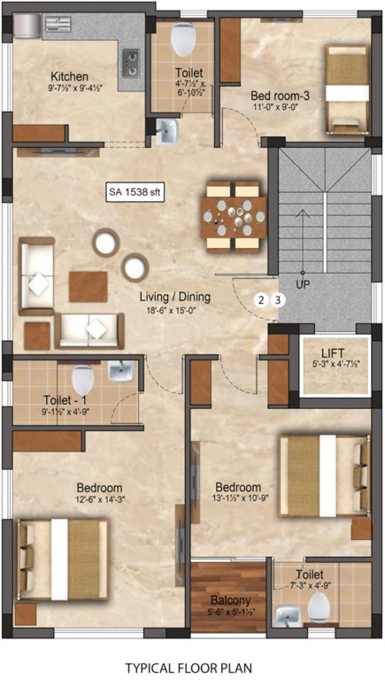  akshayam Akshayam Cluster Plan from 1st to 3rd Floor