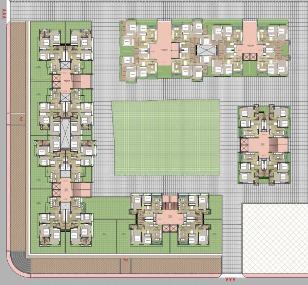  atria Block A+B+C+D+E+F Cluster Plan for 2nd Floor